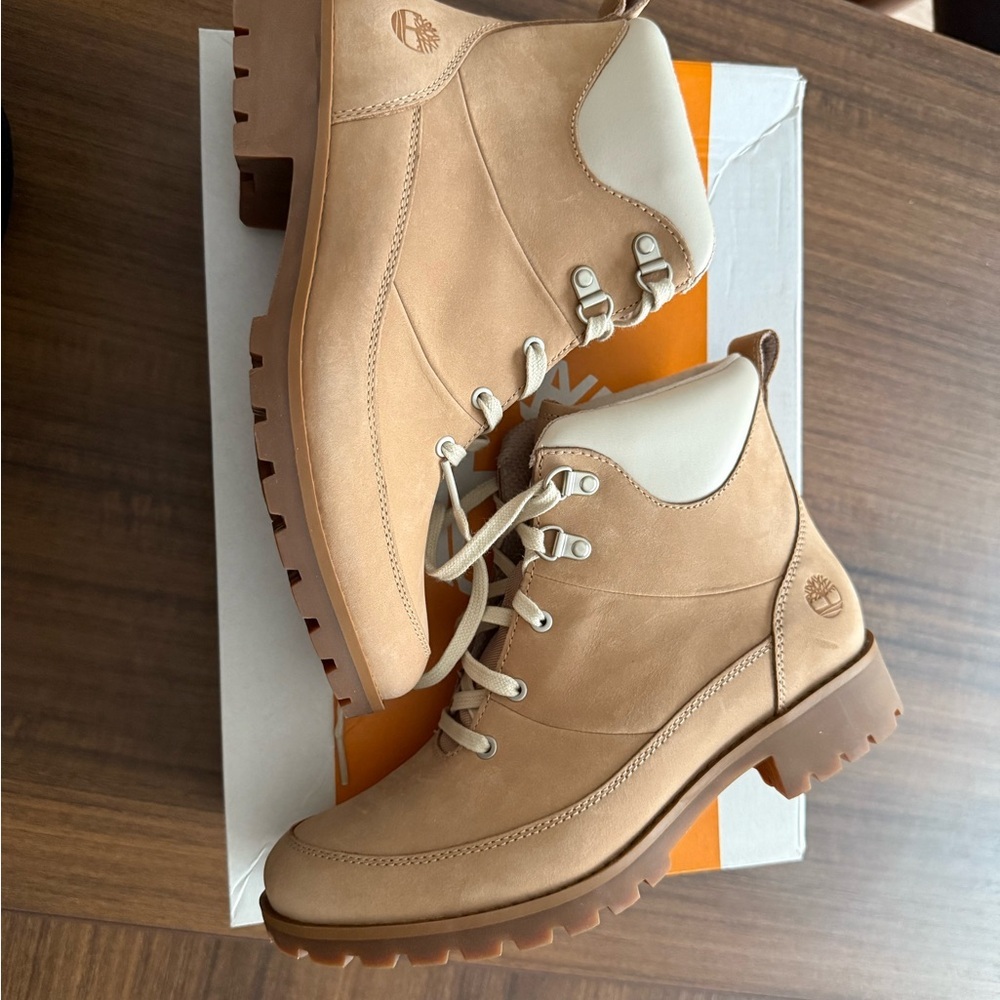 Timberland Light Brown Leather Ankle Boots